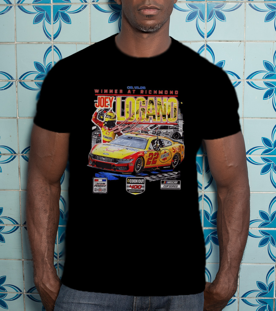 Joey Logano Winner At Richmond 2026 Team Penske Cookout 400 NASCAR Cup Series T-Shirt