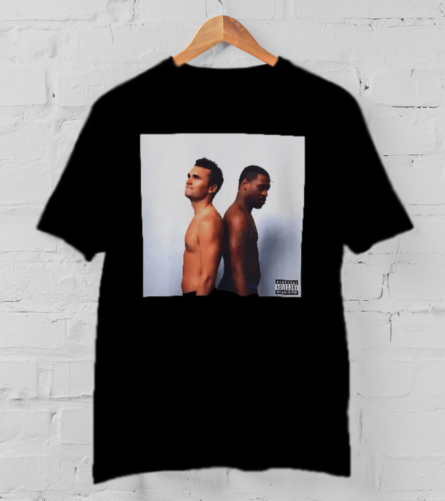 Kirk X Floyd Parental Advisory Album Cover Featuring Two Men Back To Back T-Shirt