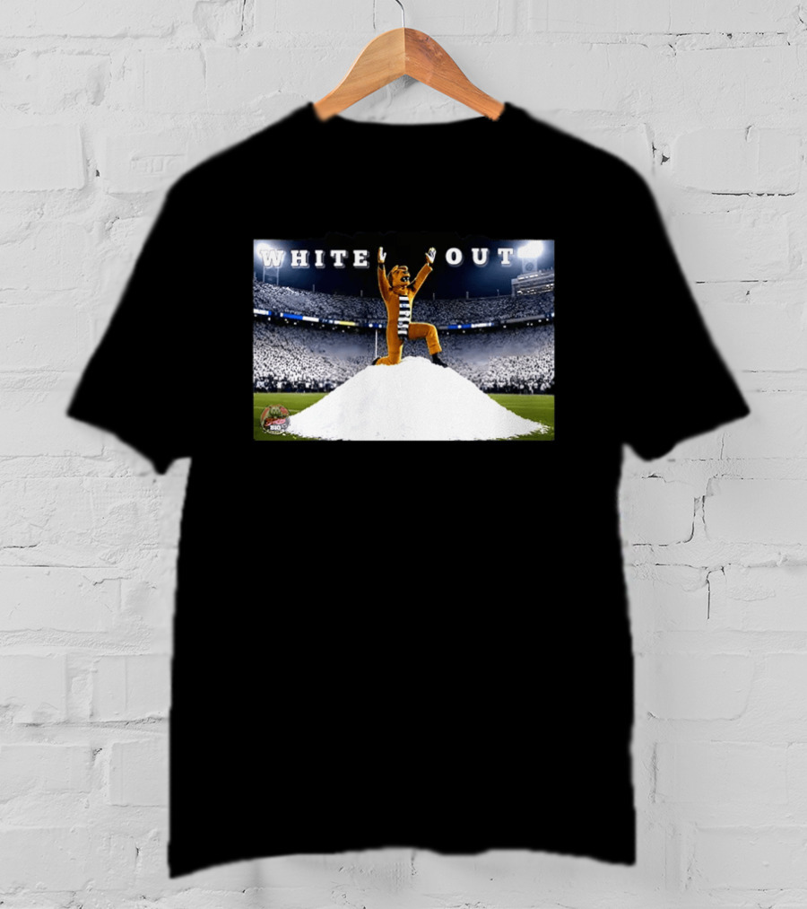 Pablo Pledgescobar Penn State Nittany Lines White Out Stadium Mascot Celebration T-Shirt