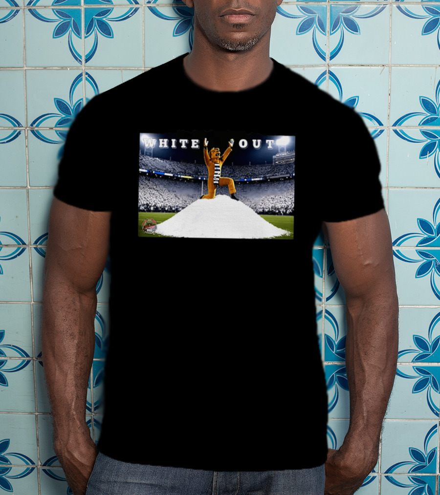 Pablo Pledgescobar Penn State Nittany Lines White Out Stadium Mascot Celebration T-Shirt