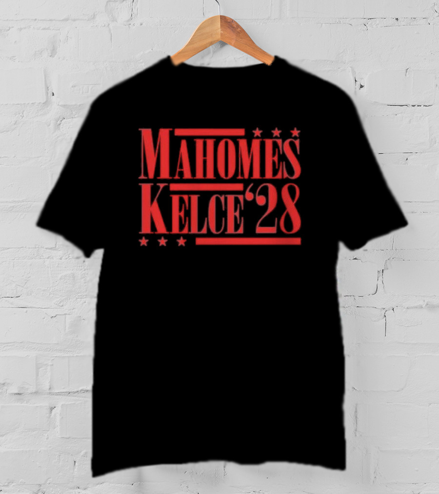 Patrick Mahomes & Travis Kelce Kansas City 2028 Campaign T-Shirt