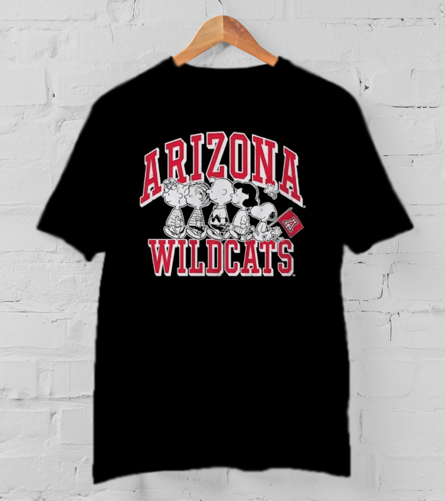 Peanuts Arizona Wildcats The Gang Collaboration T-Shirt
