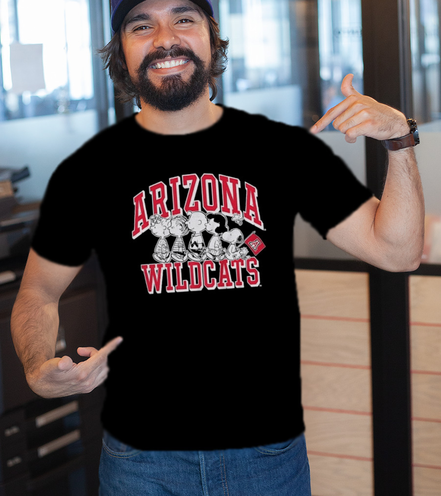 Peanuts Arizona Wildcats The Gang Collaboration T-Shirt