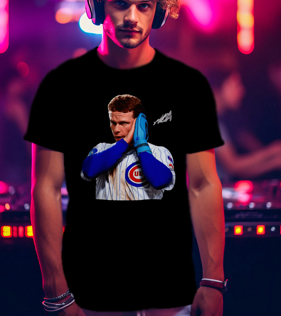 Chicago Cubs Pete Crow Armstrong Night Night Celebration T-Shirt