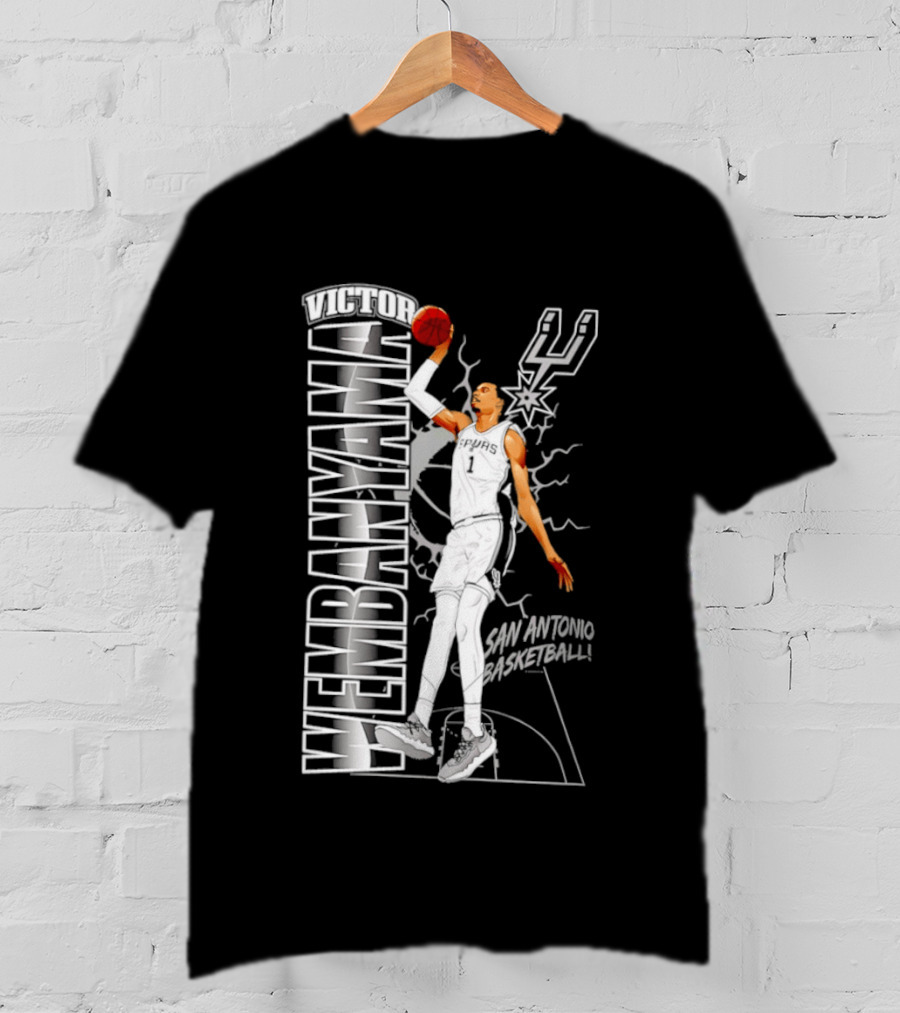 San Antonio Spurs Victor Wembanyama Basketball T-Shirt