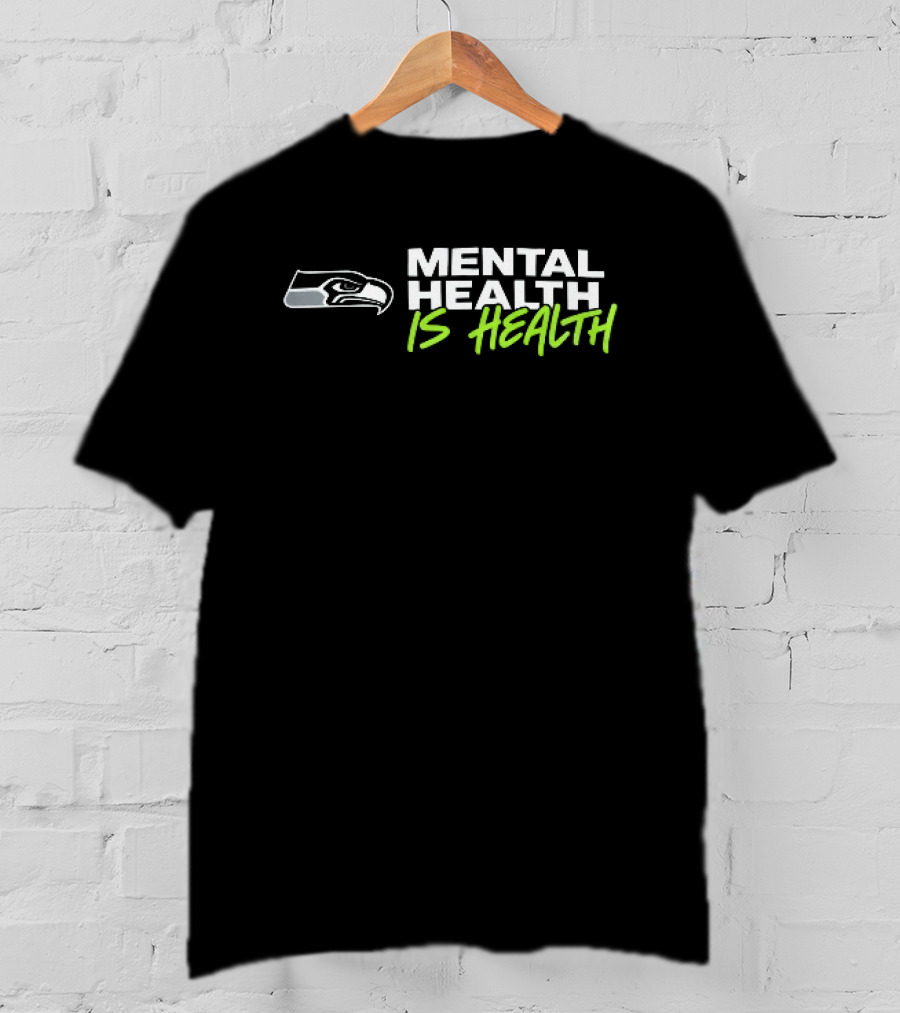 Seattle Seahawks Mental Health Is Health Bird Head T-Shirt