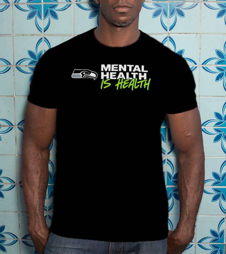 Seattle Seahawks Mental Health Is Health Bird Head T-Shirt