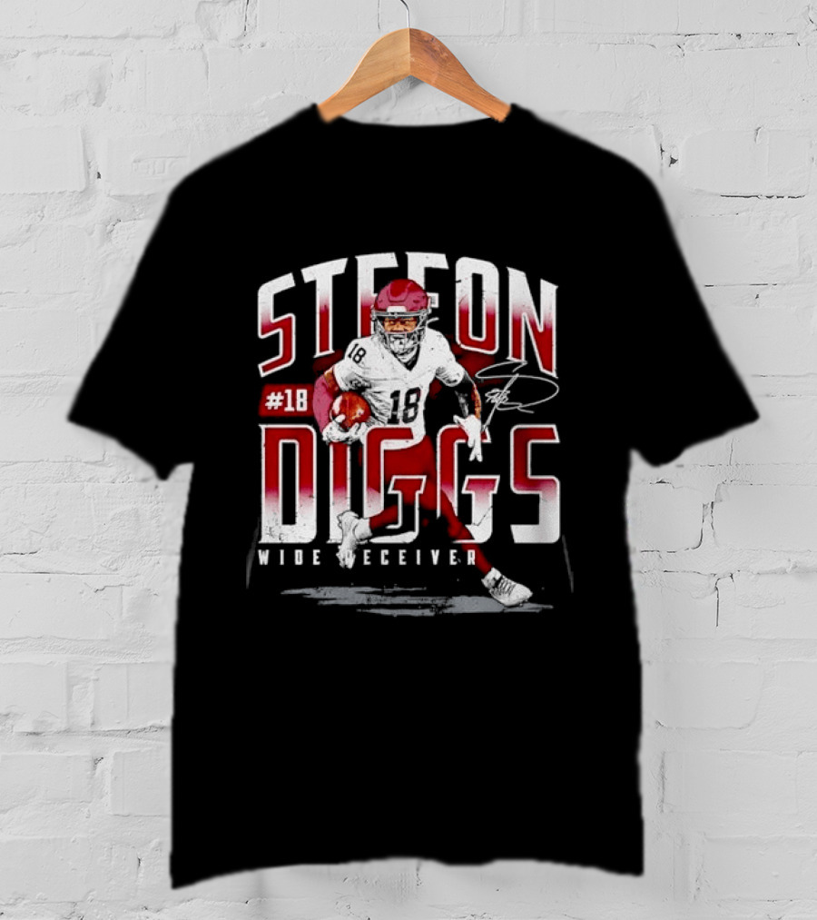Stefon Diggs #14 Wide Receiver Football Player T-Shirt