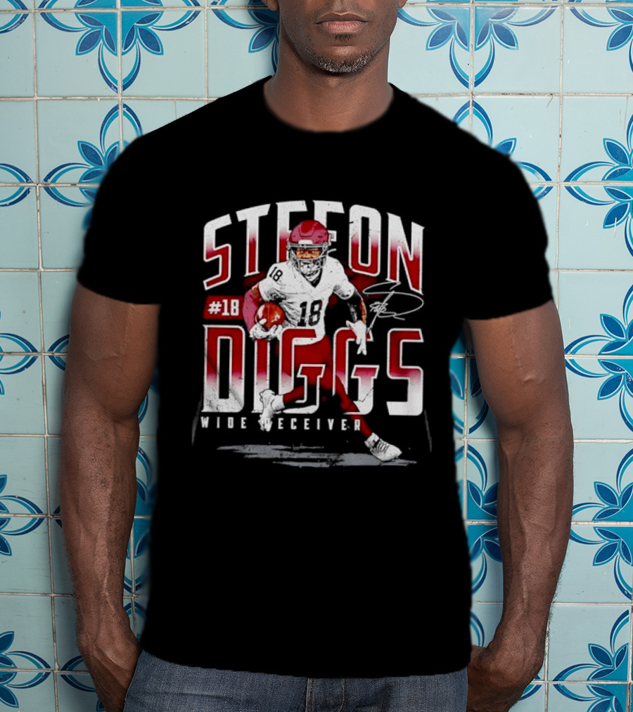 Stefon Diggs #14 Wide Receiver Football Player T-Shirt