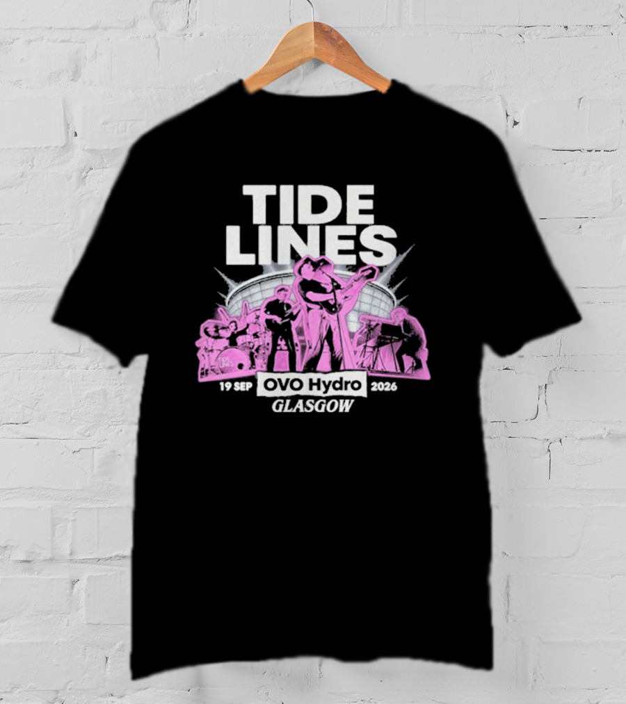 Tide Lines Live OVO Hydro September 19 2026 Glasgow Event T-Shirt