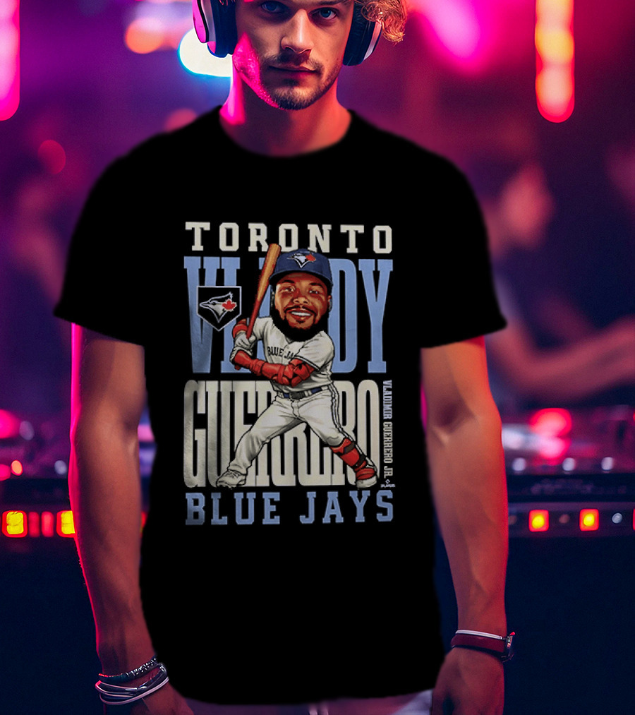 Vladimir Guerrero Jr. Toronto Blue Jays Baseball 2026 Caricature TORONTO V LADY GUERRERO BLUE JAYS T-Shirt