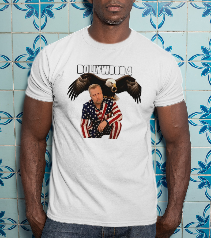 Dollywood 4 American Flag Suit Bald Eagle Ring T-Shirt