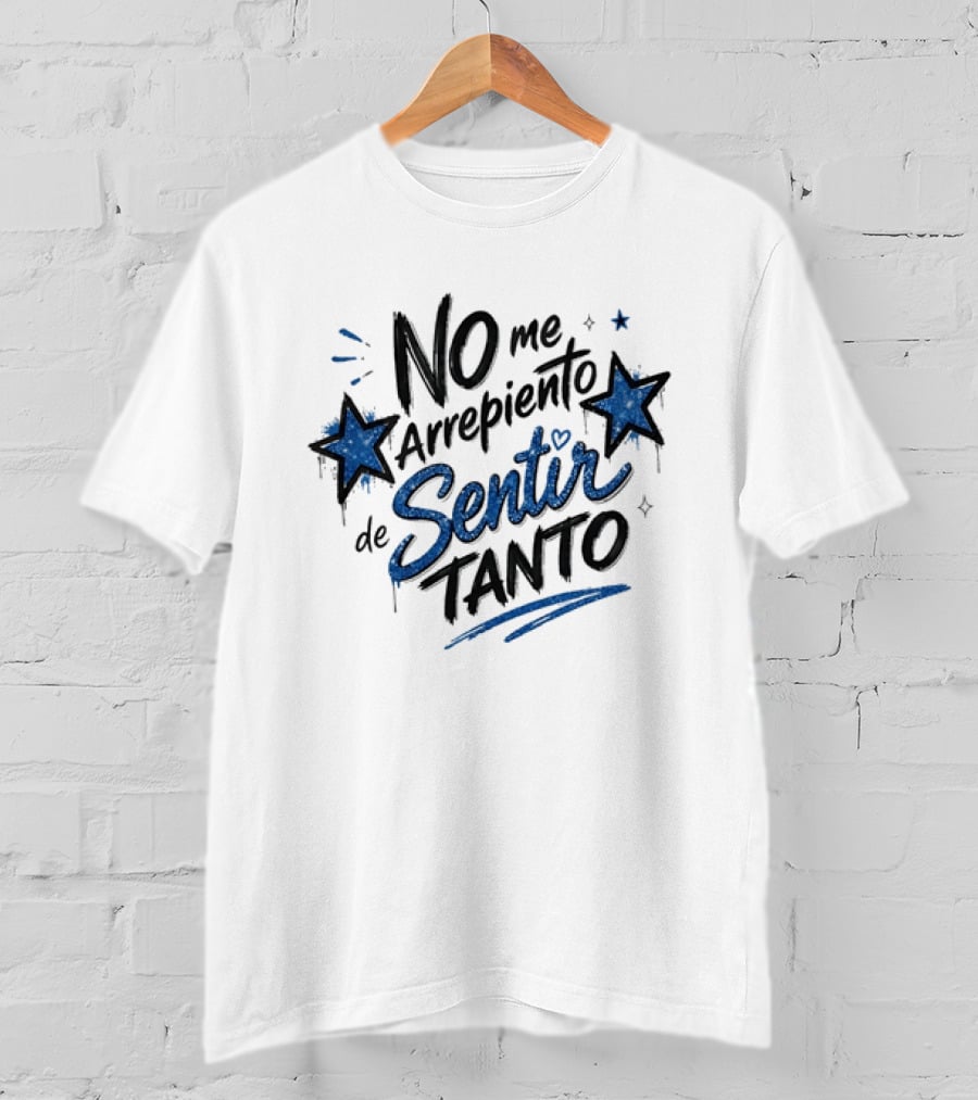 No Me Arrepiento De Sentir Tanto Stars Heart T-Shirt
