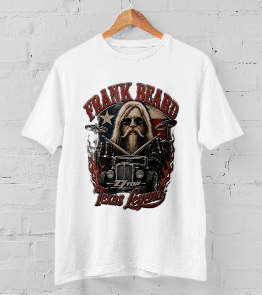 Frank Beard ZZ Top Texas Legend T-Shirt