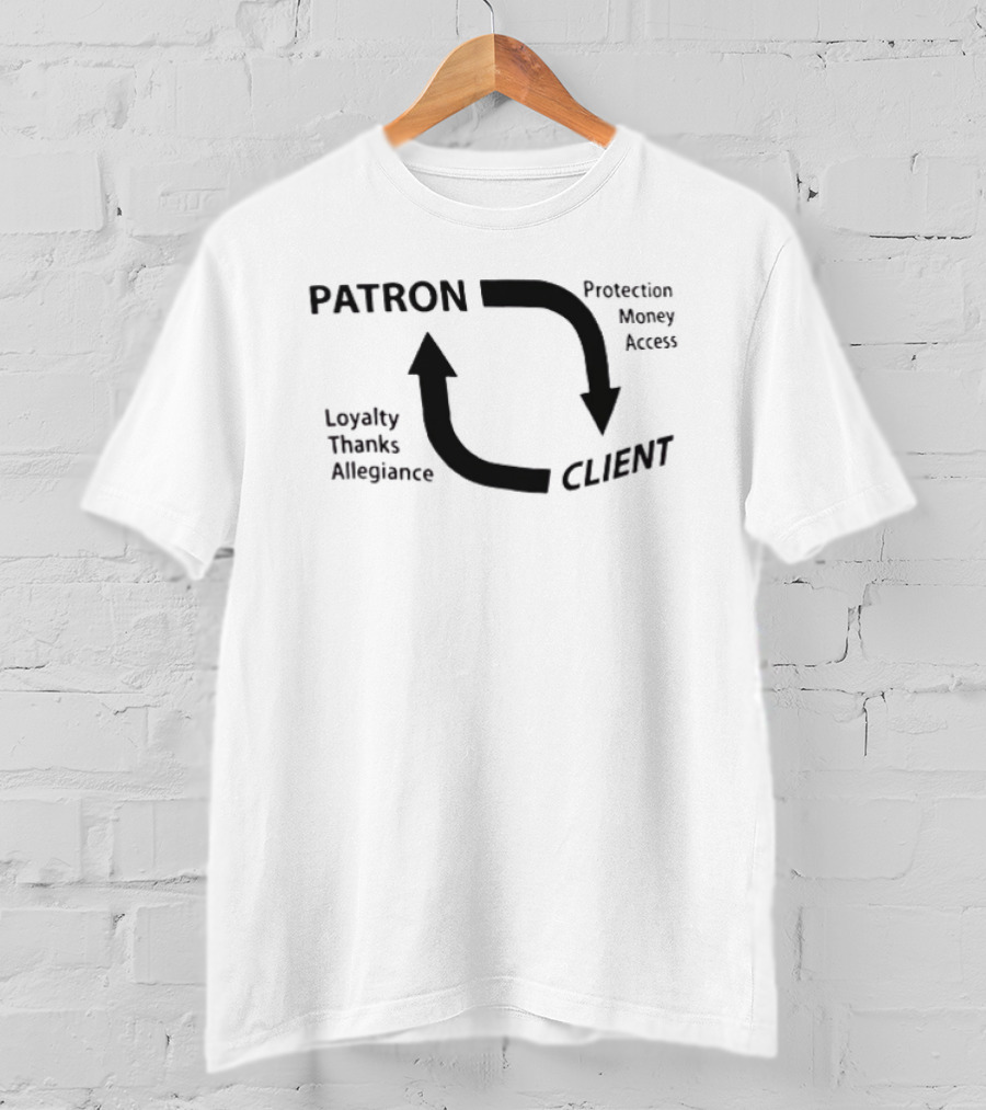 Patron Client Cycle Protection Money Access Loyalty Thanks Allegiance T-Shirt