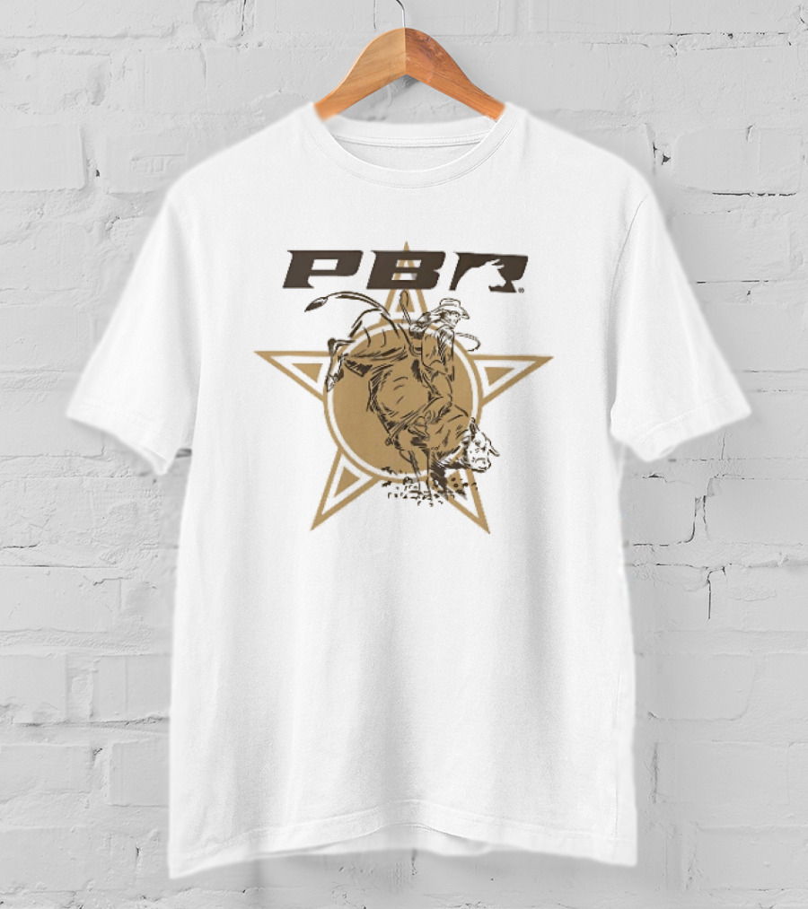 PBR Bull Riding Star Stylized Bull Rider T-Shirt