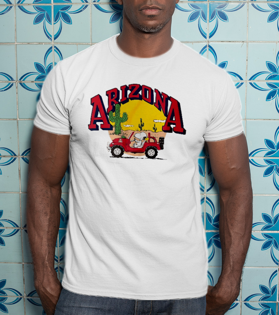 Snoopy Arizona Desert Adventure With Cactus And Red Buggy T-Shirt