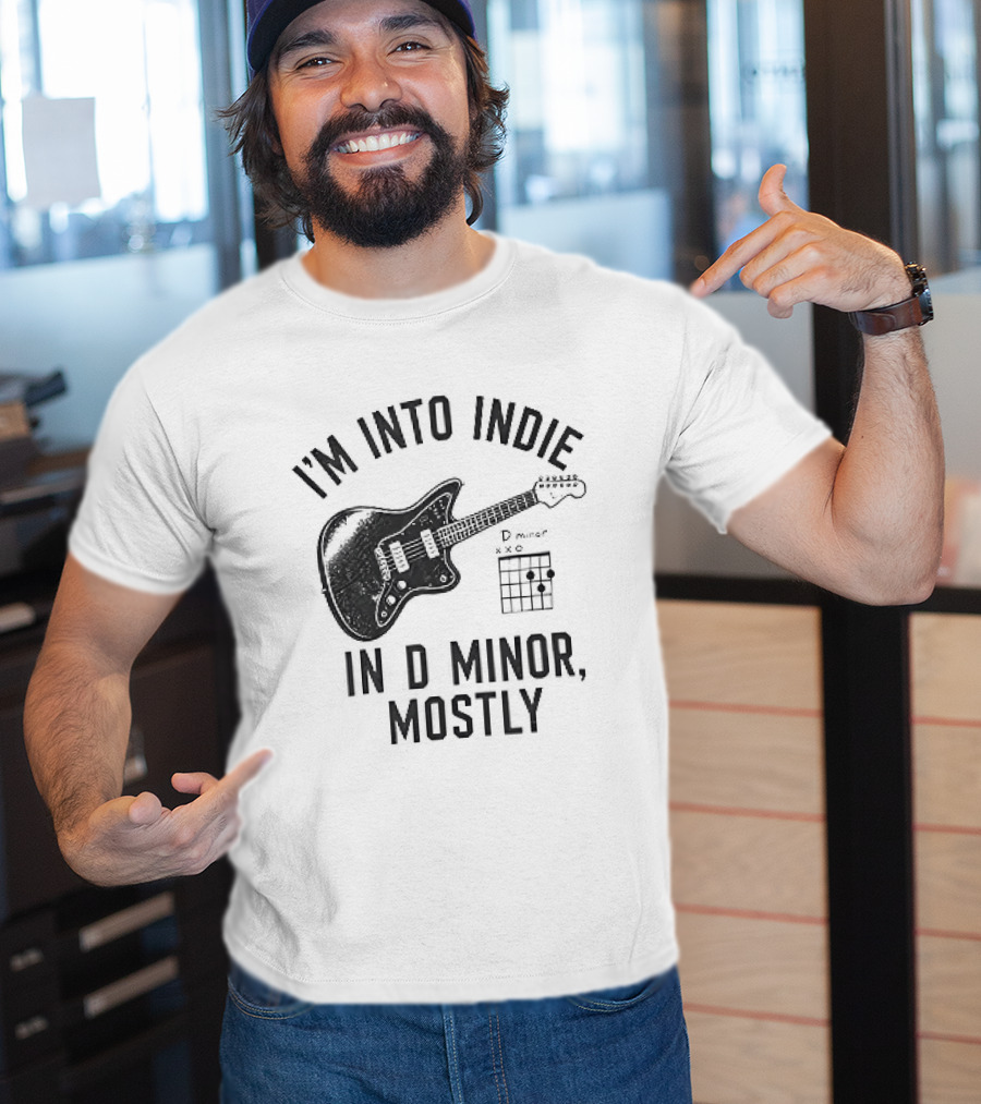 I'm Into Indie Music Guitar In D Minor Mostly T-Shirt