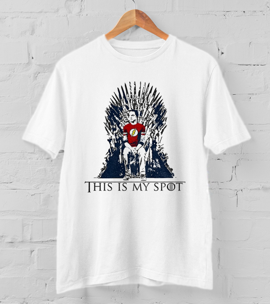 The Big Bang Theory Sheldon Cooper This Is My Spot Iron Throne T-Shirt