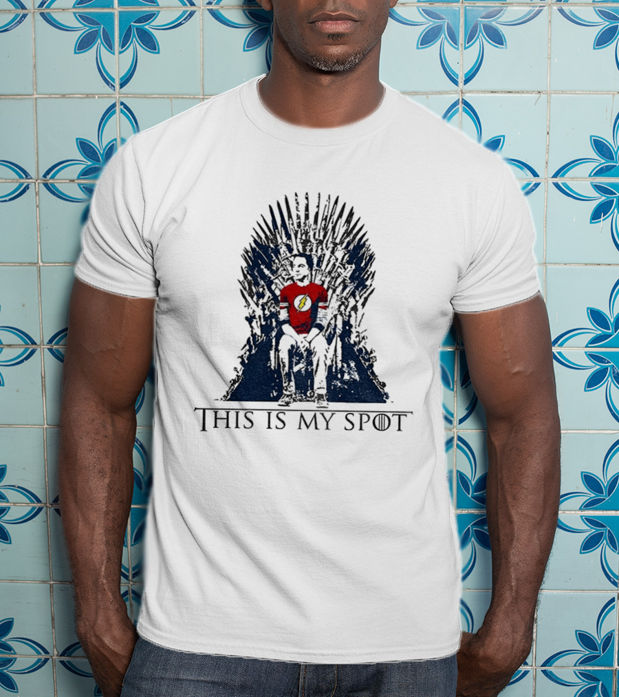 The Big Bang Theory Sheldon Cooper This Is My Spot Iron Throne T-Shirt