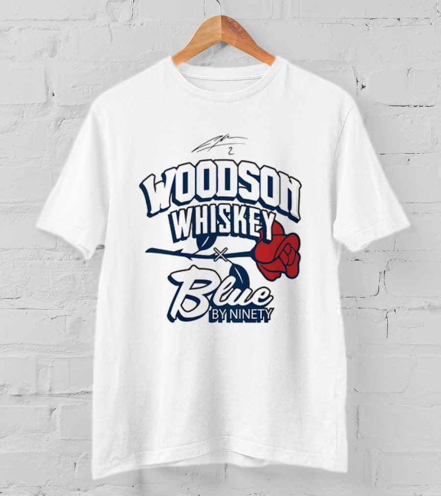 Woodson Whiskey Blue By Ninety Red Rose Collaboration T-Shirt