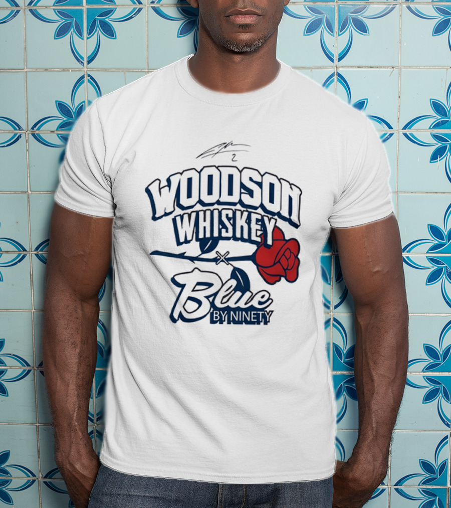 Woodson Whiskey Blue By Ninety Red Rose Collaboration T-Shirt