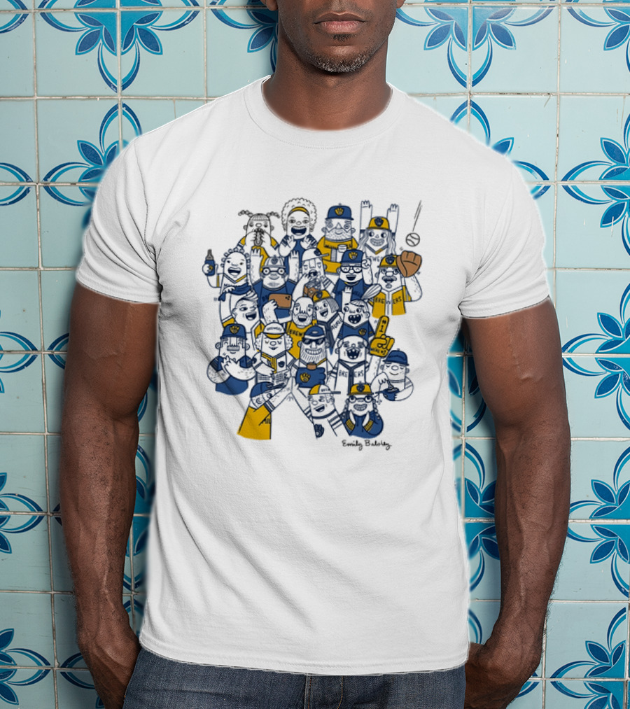 Milwaukee Brewers Emily Balsley 7th Inning Stretch 2026 Fan Characters T-Shirt