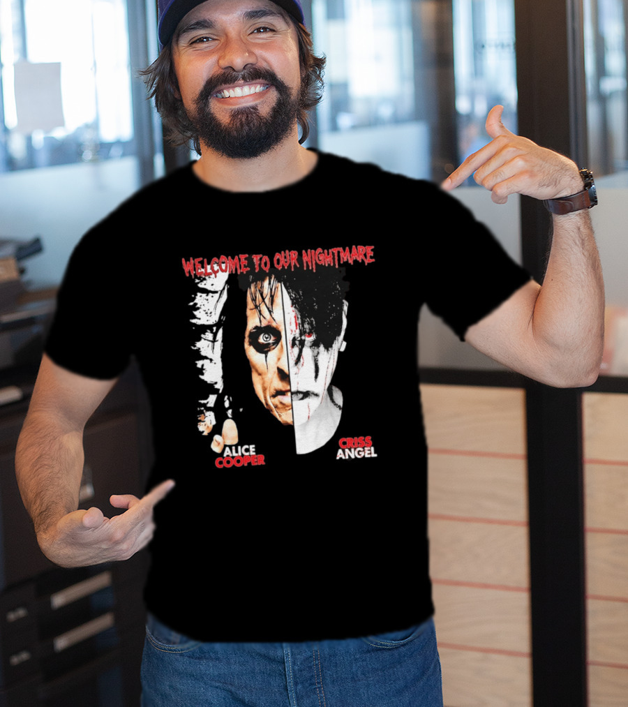 Welcome To Our Nightmare Alice Cooper Criss Angel Collaboration T-Shirt