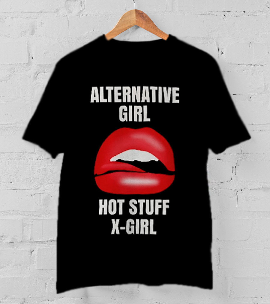Alternative Girl Hot Stuff X Girl Red Lips T-Shirt