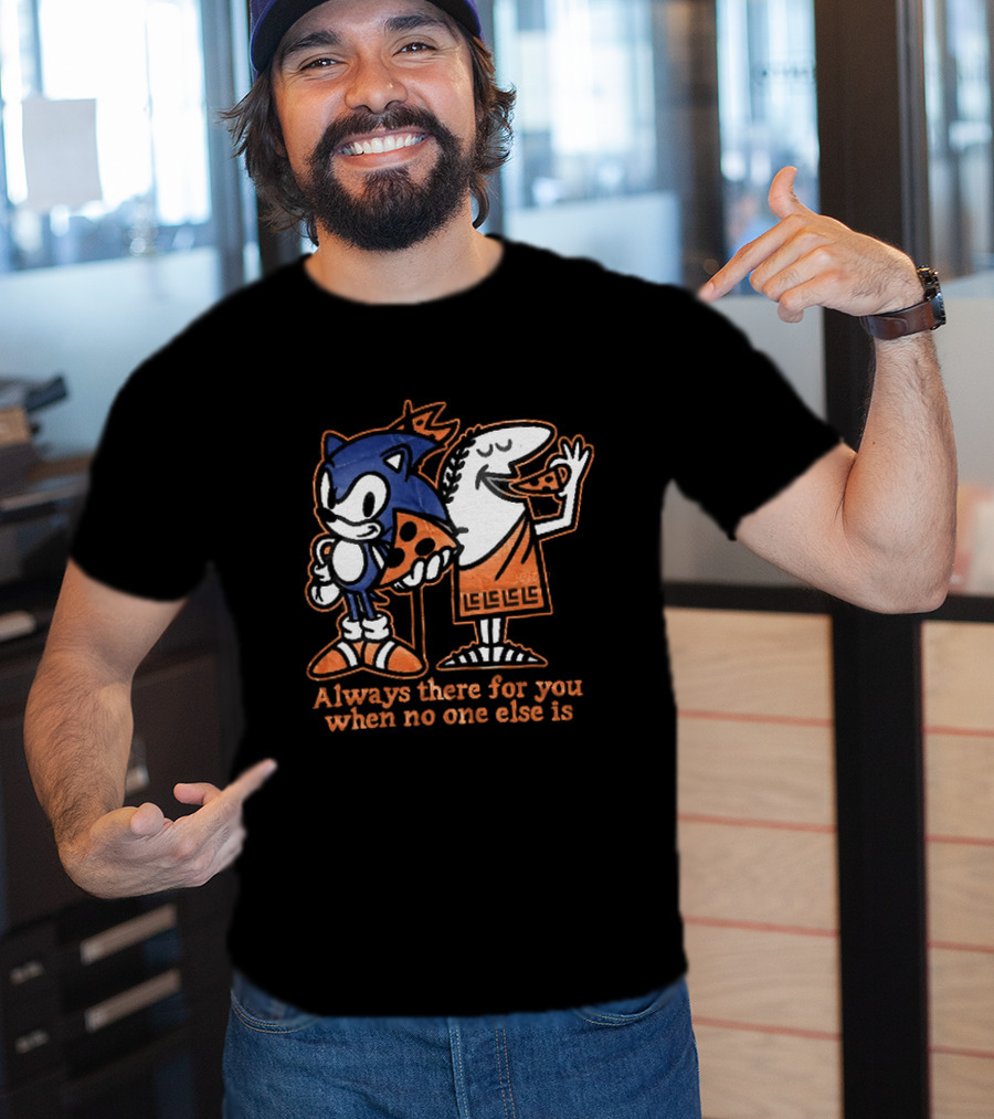 Sonic And Snoopy Always There For You When No One Else Is T-Shirt