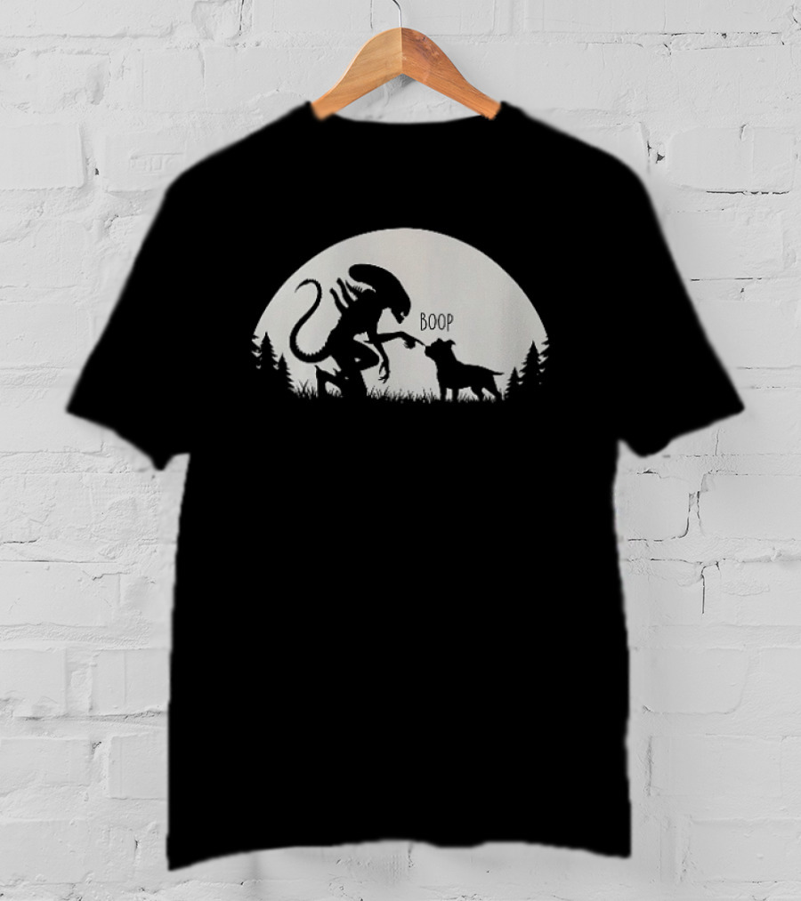 Boop Alien And Dog Forest T-Shirt