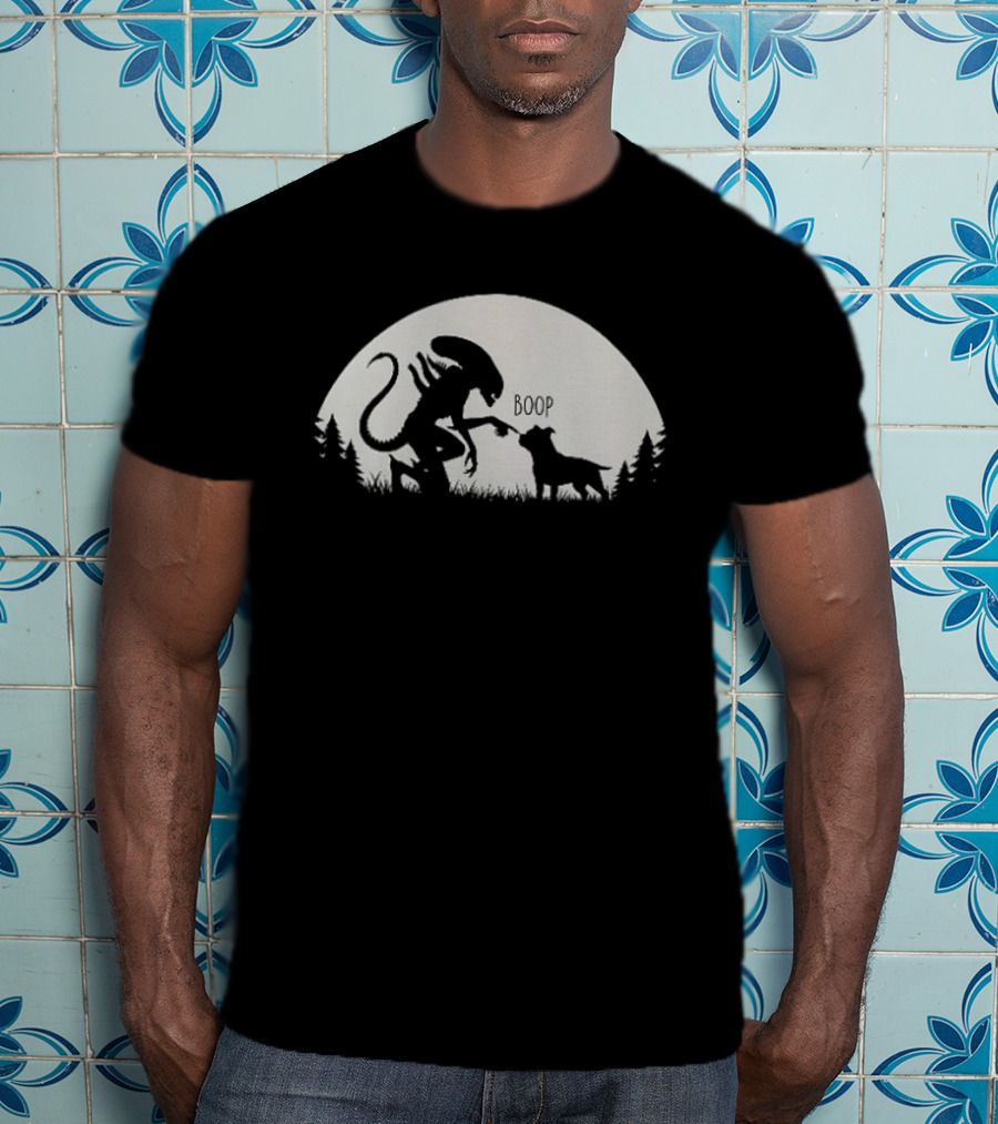 Boop Alien And Dog Forest T-Shirt