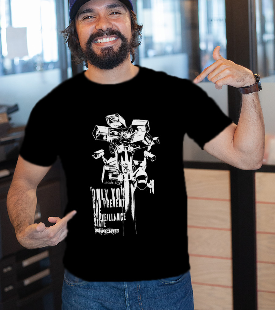 CCTV Security Camera Dystopian Only You Can Prevent The Surveillance State Flock T-Shirt
