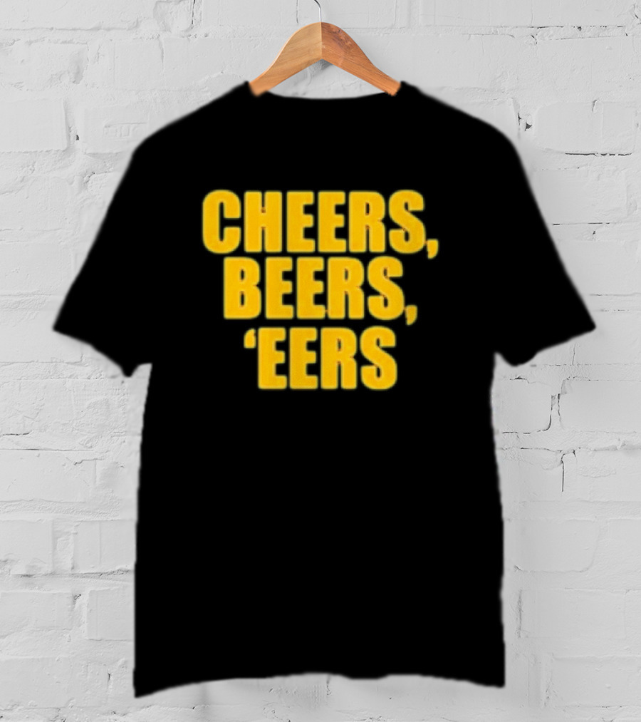 Cheers Beers 'Eers West Virginia Mountaineers NCAA Tailgate Party T-Shirt
