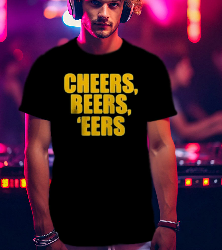 Cheers Beers 'Eers West Virginia Mountaineers NCAA Tailgate Party T-Shirt