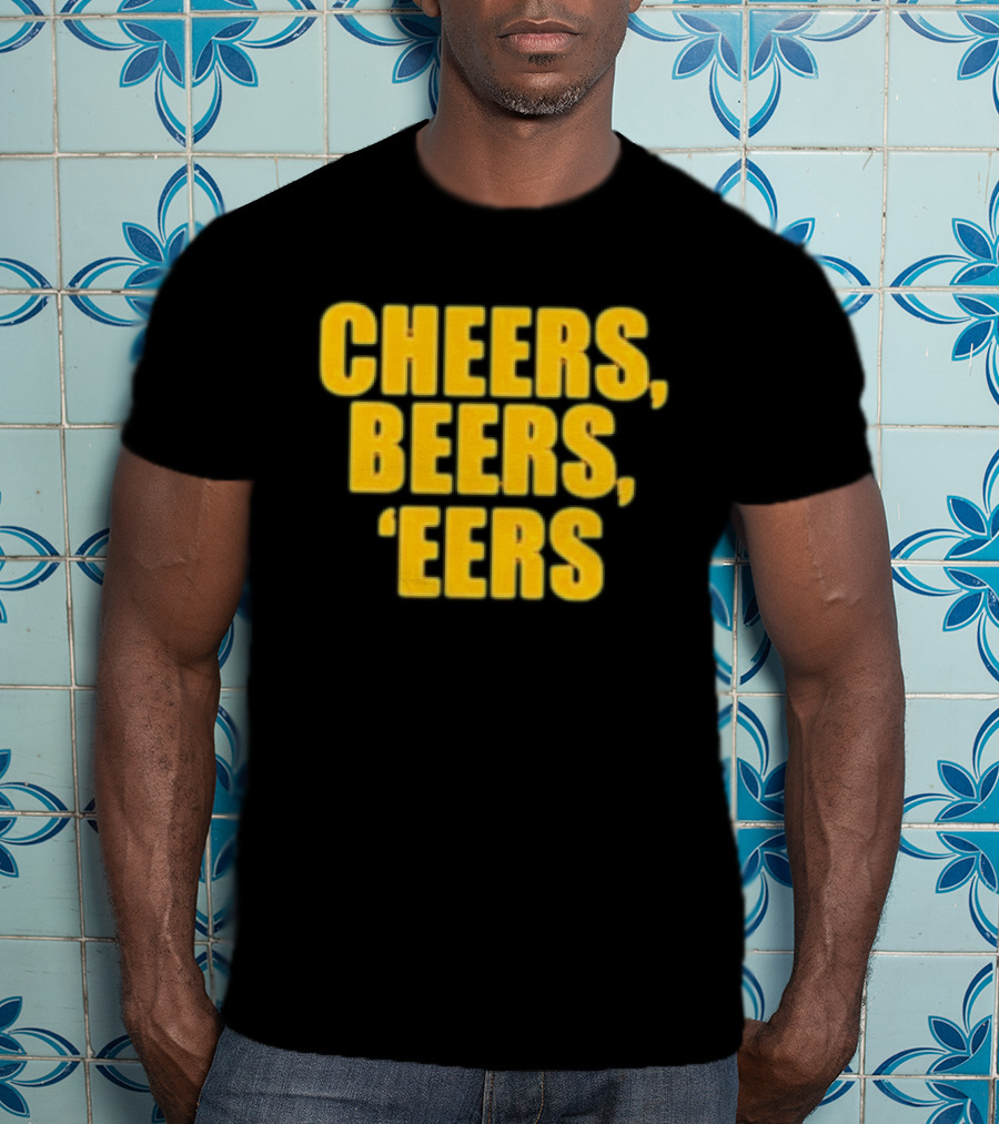 Cheers Beers 'Eers West Virginia Mountaineers NCAA Tailgate Party T-Shirt