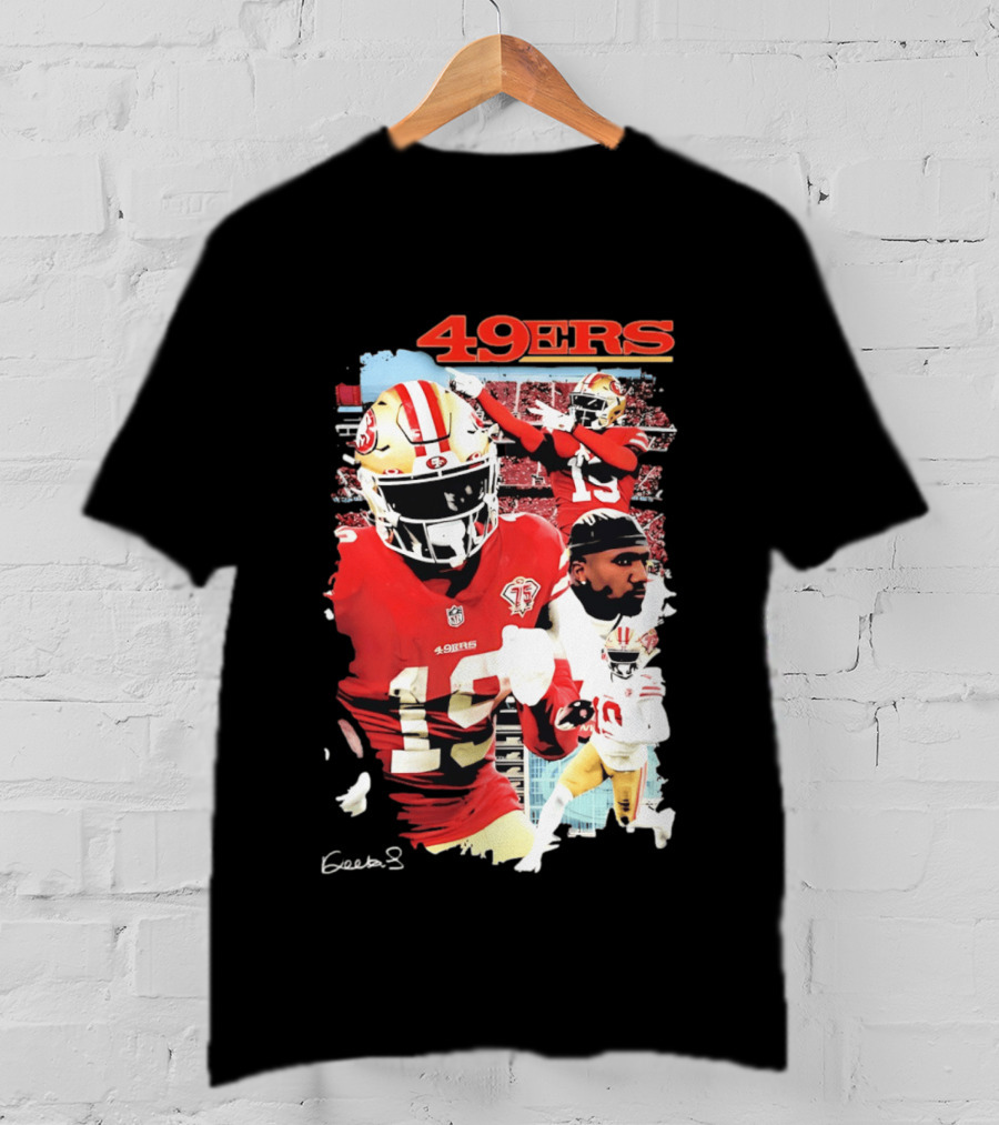 San Francisco 49ers Deebo Samuel 19 NFL Football Collage T-Shirt