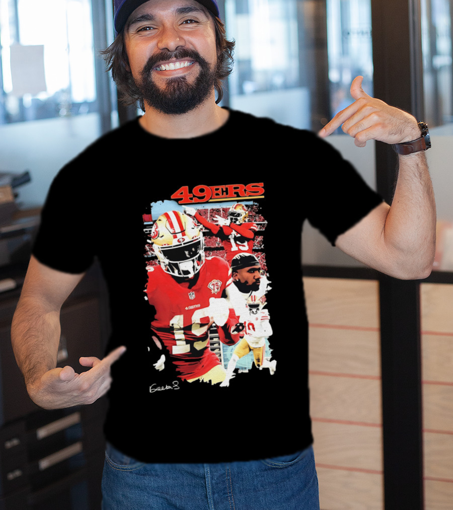 San Francisco 49ers Deebo Samuel 19 NFL Football Collage T-Shirt
