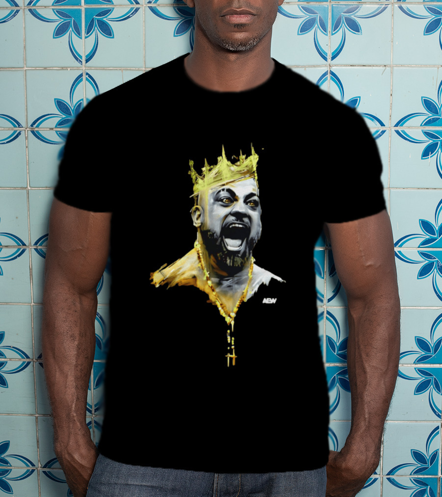 Eddie Kingston AEW Royalty Crown Gold Necklace T-Shirt