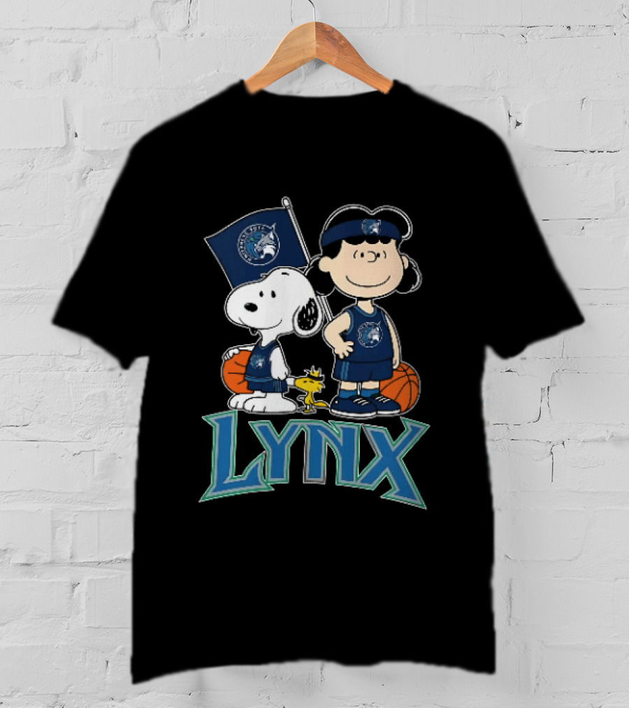 NIYNNENE SOTA LYNX Snoopy Lucy Peanuts Basketball T-Shirt