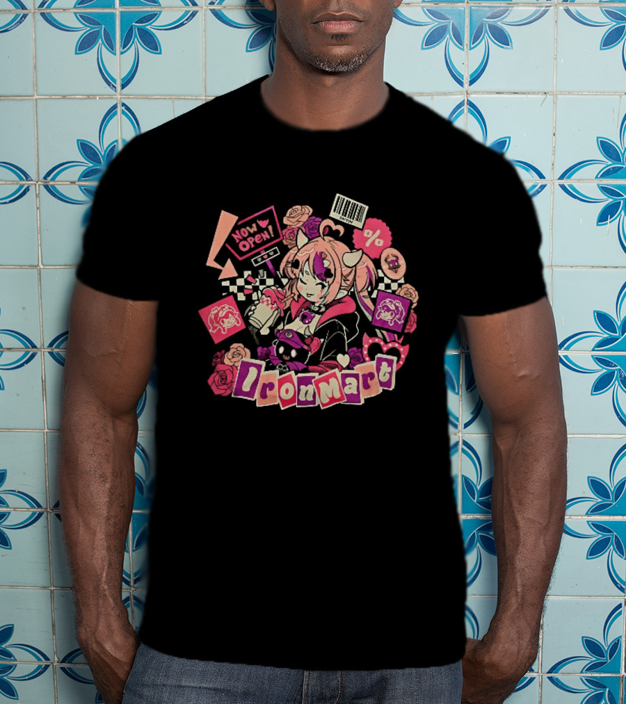 Ironmart Now Open Ironmouse Anime Girl Sale T-Shirt