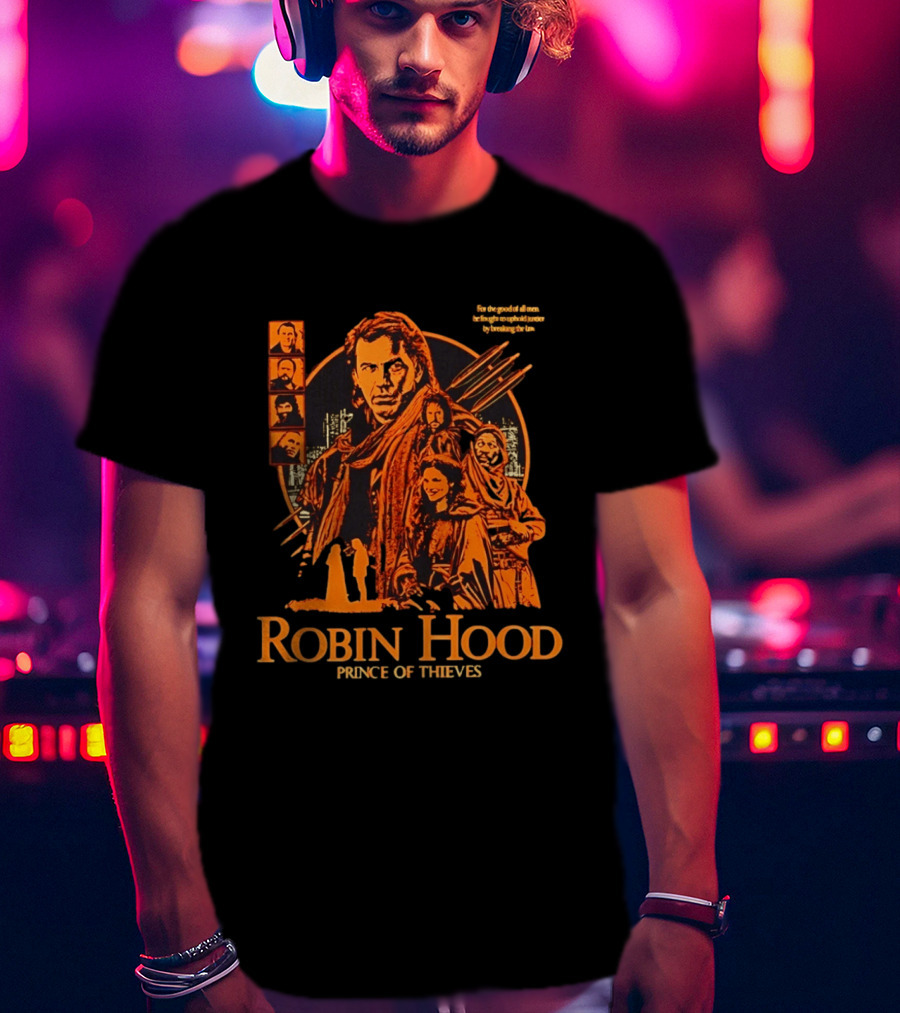 Robin Hood Prince Of Thieves Adventure Team Movie Characters T-Shirt