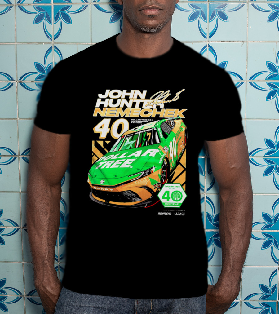 John Hunter Nemechek Dollar Tree 40 Anniversary Camry NASCAR Racing T-Shirt