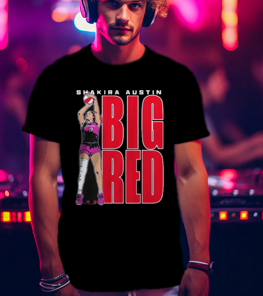 Shakira Austin Big Red Basketball Player T-Shirt