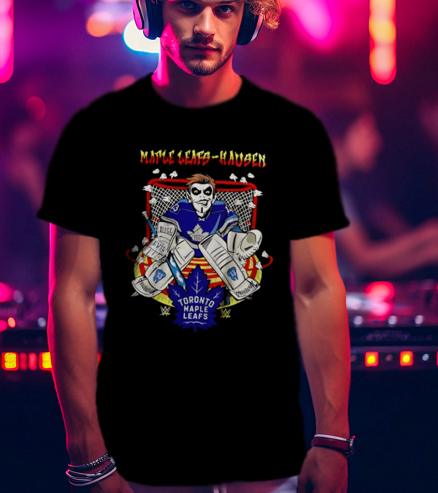 Toronto Maple Leafs Hausen Very Nice Very Evil Hockey Goalie T-Shirt