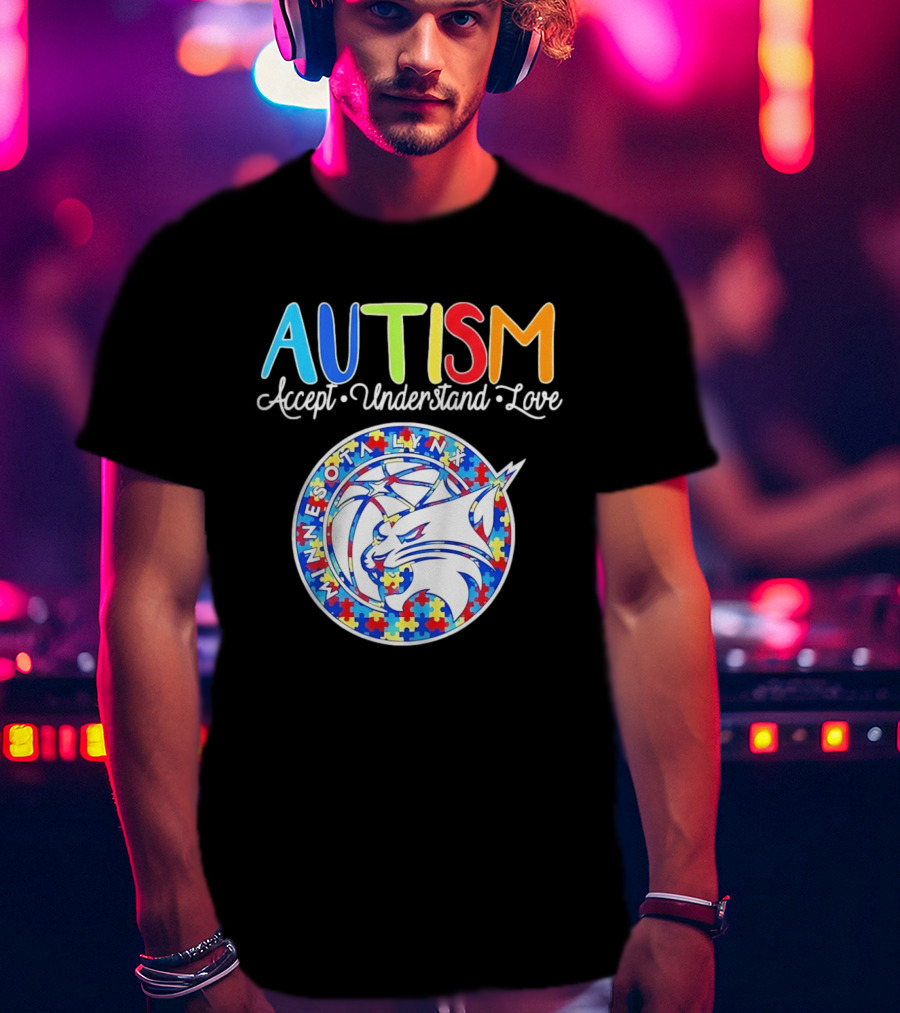 Minnesota Lynx Autism Accept Understand Love 2026 T-Shirt