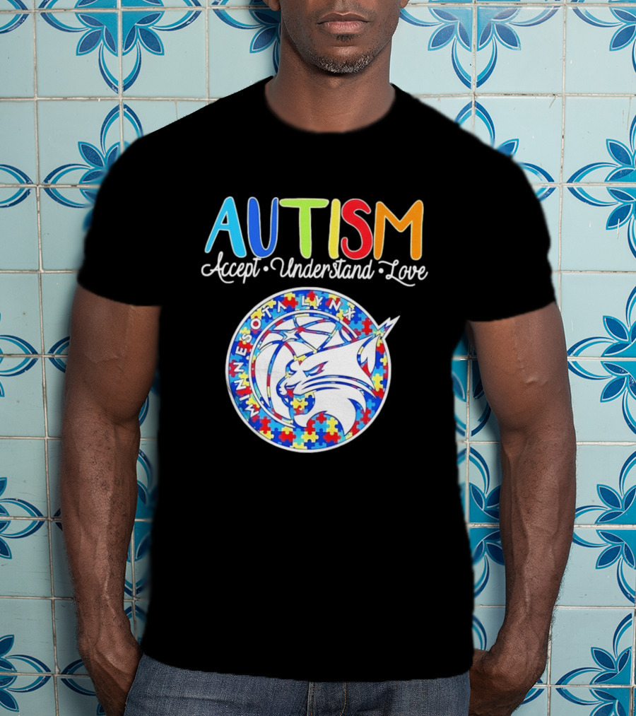 Minnesota Lynx Autism Accept Understand Love 2026 T-Shirt