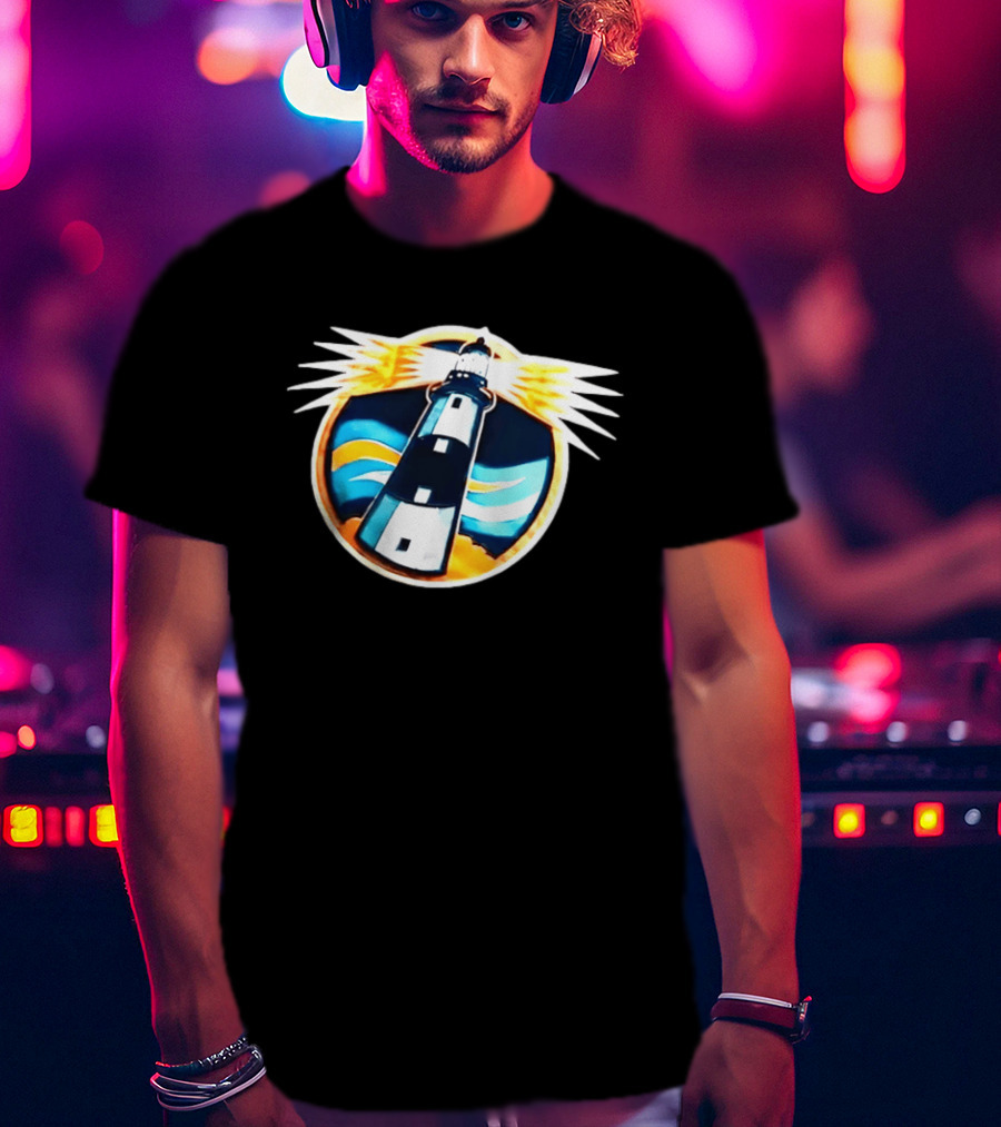 New York Islanders Navy Lighthouse буккаịt Sports Realistic Team Concept T-Shirt