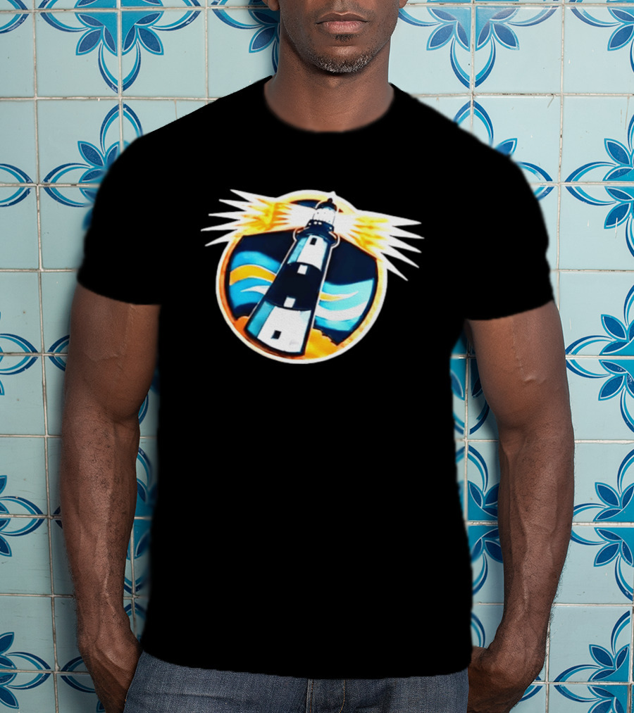 New York Islanders Navy Lighthouse буккаịt Sports Realistic Team Concept T-Shirt