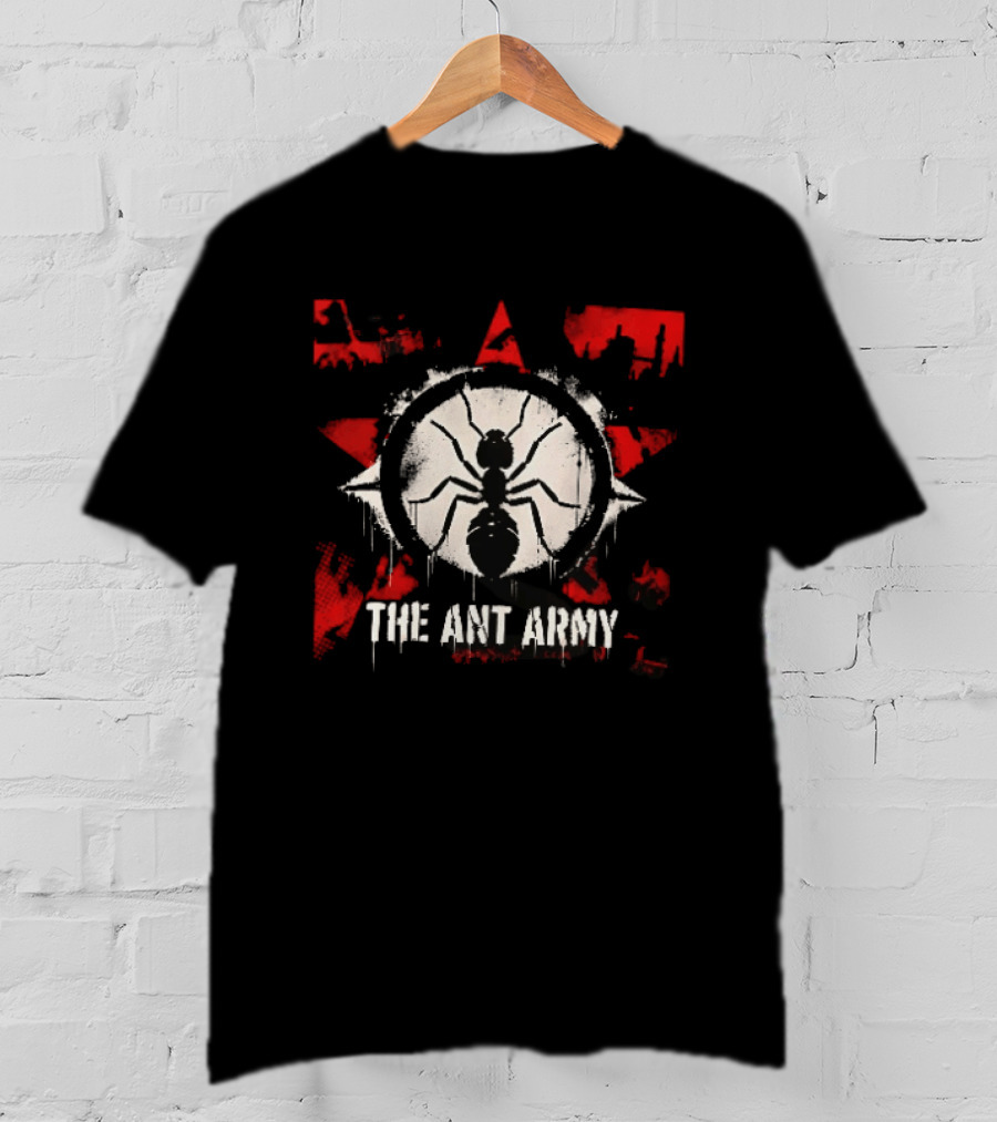 The Ant Army Red Star Grunge T-Shirt